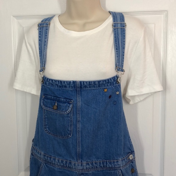 Zara | Oversized Embroidered Denim Overalls 📦 - Picture 3 of 8